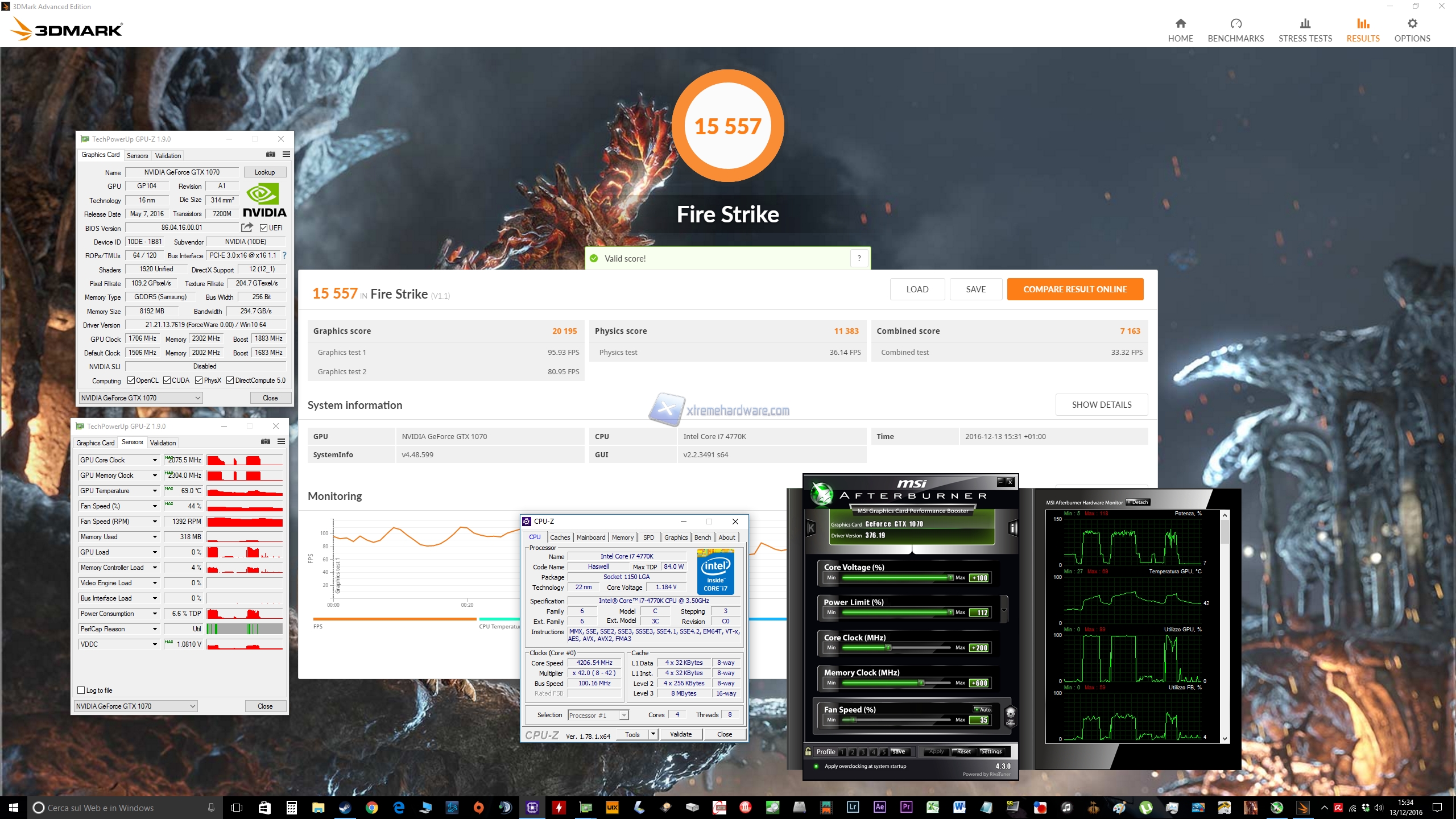 OC Nvidia GTX 1070 FE